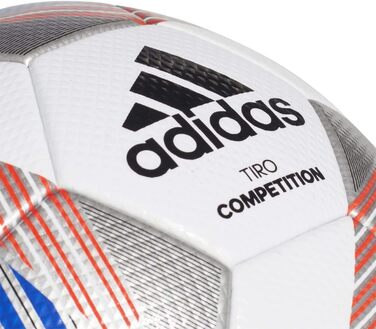 М'яч футбольний adidas Tiro Com, розмір 4, біло-чорний, для дорослих та дітей