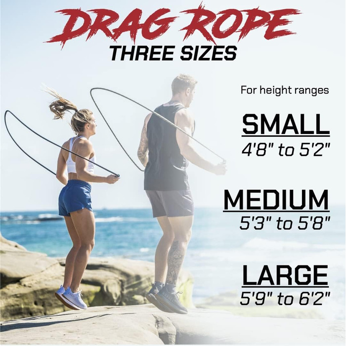 Стрибкове канатка Rx Smart Gear з неслизькими ергономічними ручками, важезним поліпропіленовим канатом для фітнесу та тренувань, кардіотренувань, WOD, швидке стрибкове канатка для чоловіків та жінок, чорний, великий