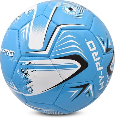 Футбольний м'яч Hy-Pro №5 (Turbine Blue) з покриттям PVC - для тренувань та ігор за будь-якої погоди