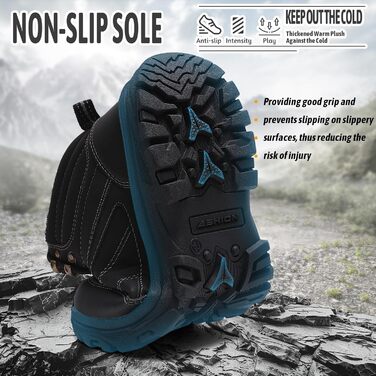 Черевики для ходьби Littleplum Wanderschuhe для чоловіків, трекінгові, легкі, outdoor, зимові, 40 EU, чорні