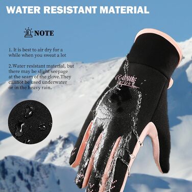 Рукавички сенсорні чоловічі/жіночі для спорту, зими, бігу, їзди на велосипеді, туризму (чорний, рожевий)