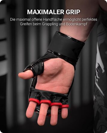 Рукавички боксерські Phantom MMA Apex | Професійні рукавички для спарингу, бою, боксу, фріфайту Fight Squad - Чорні L-XL