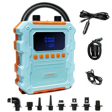 Електричний насос SUP Pumpe 60 PSI для накачування дощок, човнів, матраців. Акумулятор 20800mAh, Type-C, 10 насадок