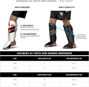 Захисники ніг Hayabusa S4 для Муай Тай, MMA, Кікбоксинг, бойові мистецтва, розмір S/M, темно-сірий