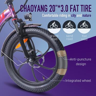 Електровелосипед Fafrees F20 PRO 20'' 250W 36V 18AH, складаний фетбайк Shimano 7S, для міста та гір, синій, до 25 км/год