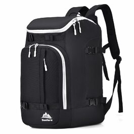 Чохол для лижних черевиків, терморюкзак, 50 л, водонепроникний, для сноуборду, подорожей, лижного спорядження, аксесуари (чорний/сірий)