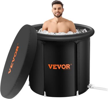 Есбадека VEVOR 80 см для холодної терапії, 290 л, надувна, з кришкою, для спортсменів