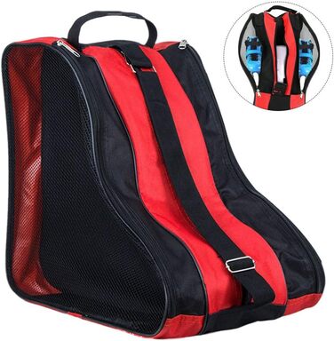 Сумка для роликів з Oxford тканини, міцна, для дорослих та дітей (червона)