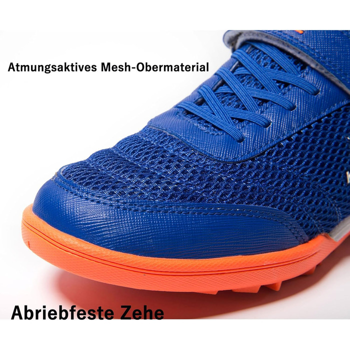 Дитячі футбольні бутси для штучного покриття, тренувальні кросівки для дівчаток та хлопчиків, унісекс, розмір 39 EU, блакитні