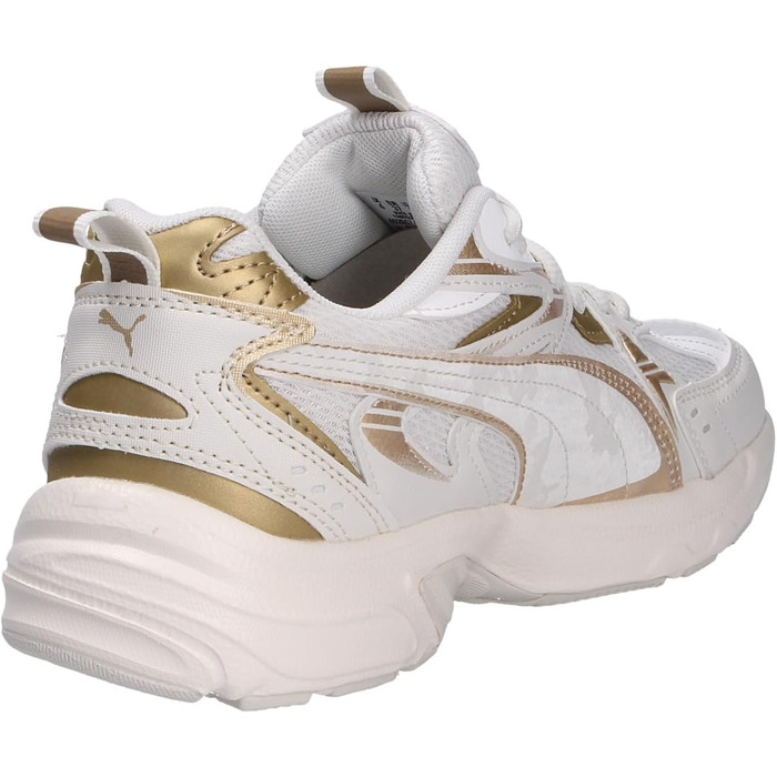 Кросівки PUMA Milenio Tech для жінок, 38 EU, Vapor Gray, Puma Gold, Warm White