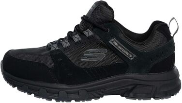 Чоловічі кросівки Skechers Oak Canyon Consistent Winne Hands Free Slip-in, чорний замш, сині вставки