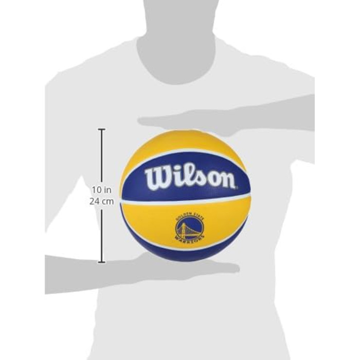 Баскетбольний м'яч Wilson NBA Team Tribute 7 Golden State Warriors, для дорослих, універсальний