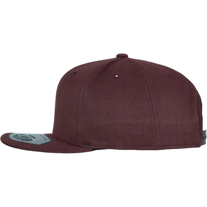 Кепка-снэпбек Flexfit для дорослих, регульована модель Fitted Snapback, бордова (універсальний розмір)
