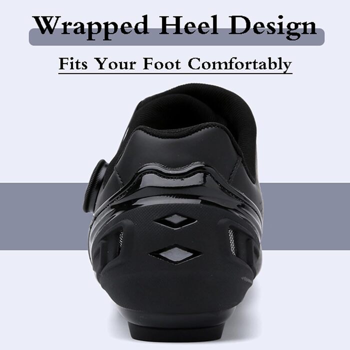 Велотуфлі чоловічі, жіночі, унісекс, для шосе, Indoor Cycling, чорні, 36 EU, антиковзаючі, дихаючі