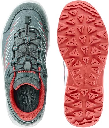 Дитячі черевики LOWA ZIRROX II GTX LO JR, 23 EU, сіро-коралові