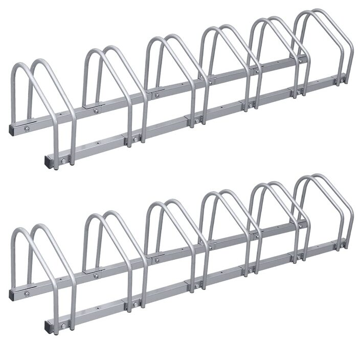 Підставка для велосипедів на 6 велосипедів, 2 шт. - міцна металева конструкція