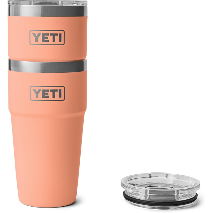 Термокружка YETI Rambler 591 мл з кришкою Magslider, персикова