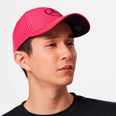 Кепка Mercedes AMG Petronas Formula One Team 2023 Lewis Hamilton Collection, неоново-рожева, універсальний розмір