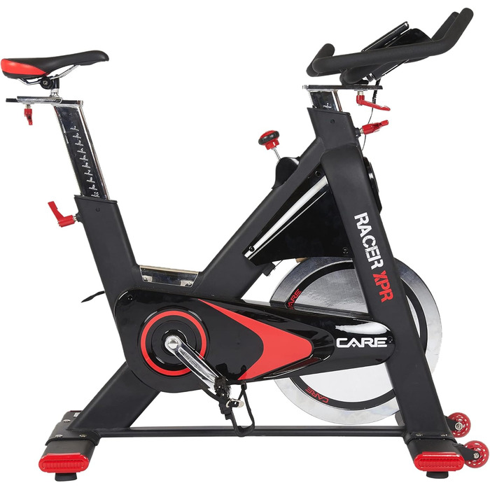 Преміум велотренажер CARE FITNESS Rad Racer XPR, 24 кг, електронний, домашній спінбайк з мультифункціональним комп'ютером