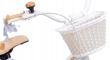 Дитячий велосипед SUN BABY Flower Bike 16 дюймів для дівчинки, біло-бежевий