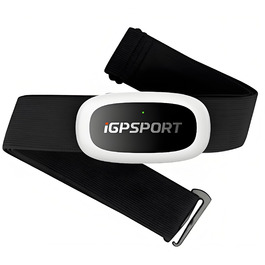 Пульсометр iGPSPORT HR40 Bluetooth ANT+ з нагрудним датчиком для бігу, велоспорту, фітнесу, сумісний з Garmin, Polar, Wahoo (Чорний)
