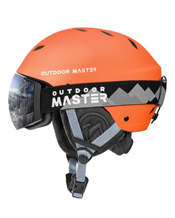 Комплект для катання на лижах та сноуборді OutdoorMaster Kevin: термобілизна та професійні лижні шкарпетки (матовий помаранчевий, розмір L)