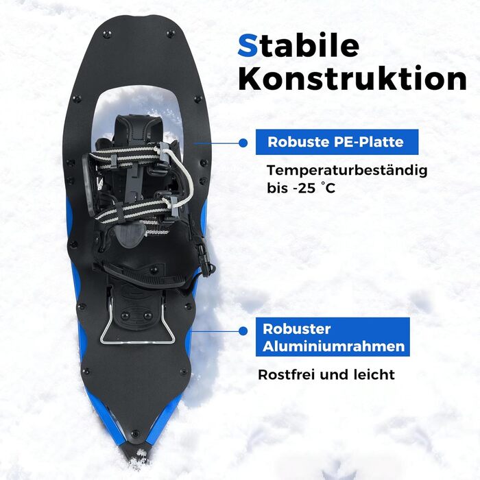 Шнеки туристичні COSTWAY з підйомником, 35-45 EUR, до 68/90 кг, комплект з трекінгових палиць та сумки, для чоловіків, жінок та підлітків, блакитні