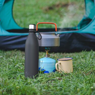 Термос Daikoku Edelstahl: 500 мл, нержавіюча сталь, 12 год гаряче, 24 год холодне, без BPA, сірий | Для спорту та відпочинку