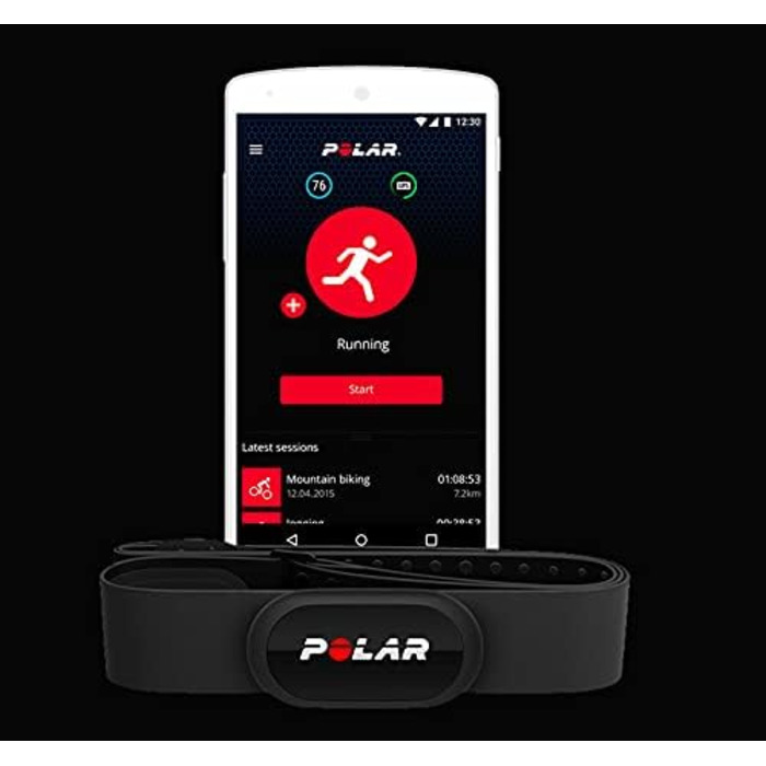 Датчик частоти серцевих скорочень Polar H10, чорний, M/XXL, 92061854