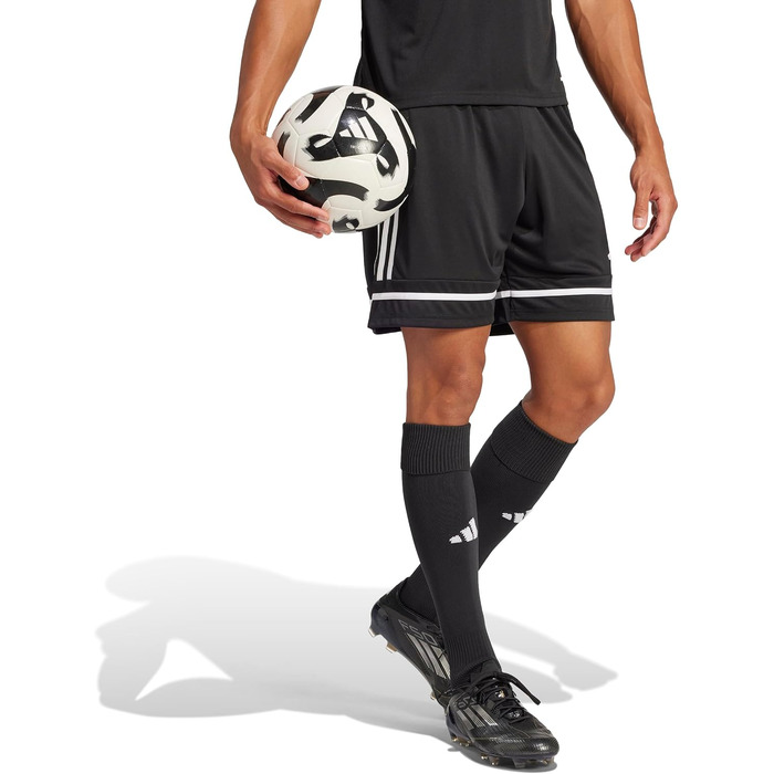 Чоловічі футбольні шорти adidas Squadra 25, чорні (Black/White), розмір L