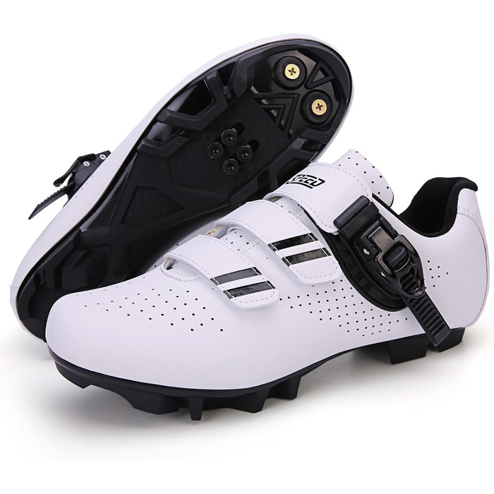 Велосипедні шкарпетки/взуття для жінок та чоловіків MTB, Radsport, Mountainbike, кросівки, дихаючі, Outdoor, велосипедні, Spin MTB (40 EU, білий)
