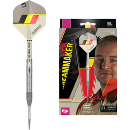 Дротики Target Dimitri Van den Bergh Dream Maker G1 90% вольфрамові, Swiss Point, стілдарти 23 г, пісочний, чорний, жовтий, червоний