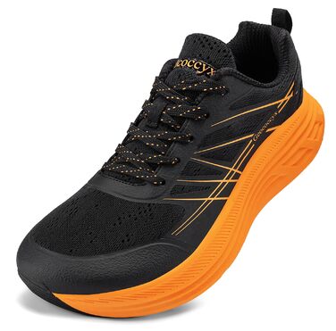Чоловічі кросівки для бігу та ходьби Sportschuhe з широким носком, дихаючі, протиковзкі, помаранчеві, розмір 39-46 EU