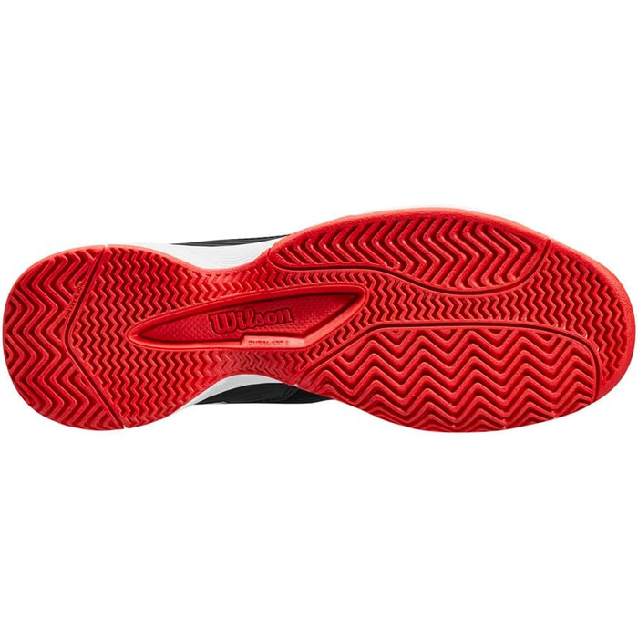 Тенісне взуття Wilson Rush Pro для дітей (28 EU, чорний/червоний/білий)