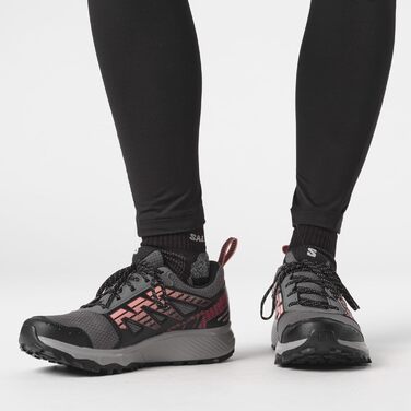 Жіночі трейлраннінг та похідні черевики Salomon Wander Gore-Tex, Outdoor, амортизація, 41 1/3 EU, Plum Kitten Black Peach Amber