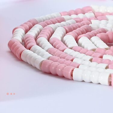 Скакалка Alomejor з м'яких намистин, регульована довжина, для дітей та дорослих, рожева, фітнес