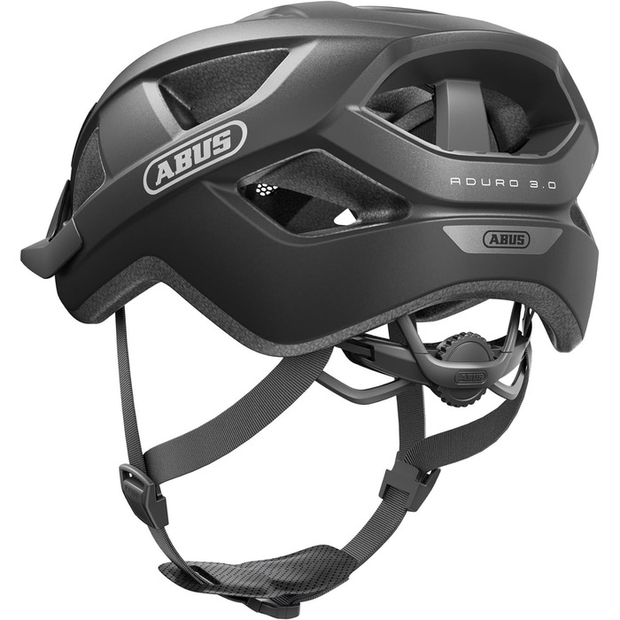 Велошолом ABUS Aduro 3.0 для міста і спорту, стильний, для чоловіків і жінок, розмір M (52-58 см), темно-сірий (титан)