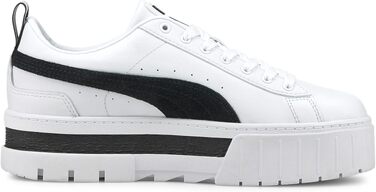 Жіночі кросівки PUMA Mayze Wn's White Black — білі кеди на платформі, розмір 39 EU
