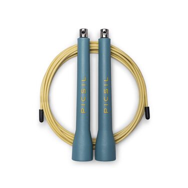 Стрибунці PICSIL Profi Speed Rope — швидкісна скакалка зі сталевим тросом та ABS-ручками для кросфіту, фітнесу та Double Unders, Aqua