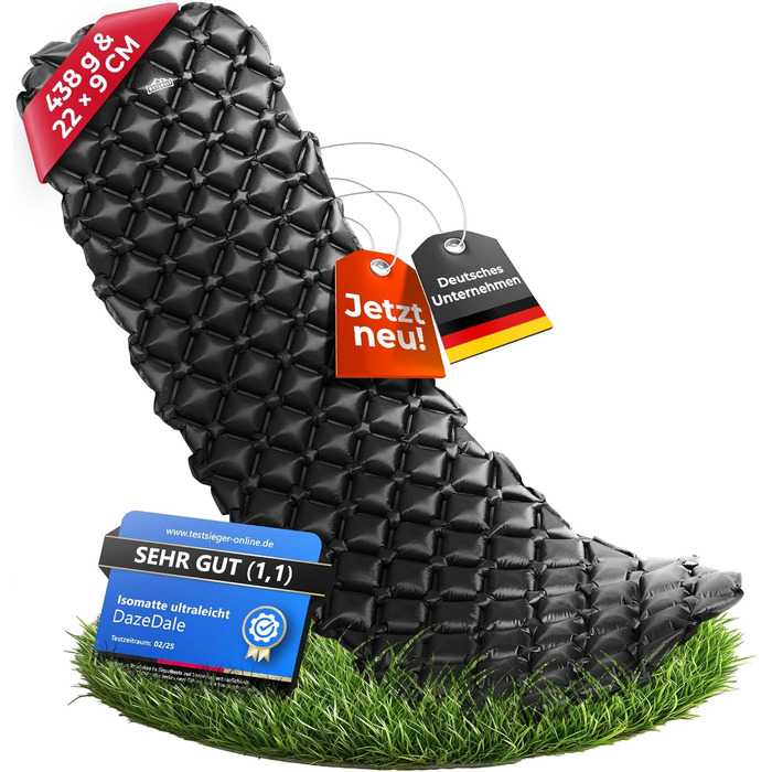 IsoMatte Dazedale для кемпінгу: ультралегка, тиха, компактна | Спальний килимок для туризму та відпочинку на природі
