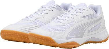 Спортивне взуття PUMA Solarflash III W для залу - чоловіче/жіноче, 42.5 EU, білий/фіолетовий/малиновий