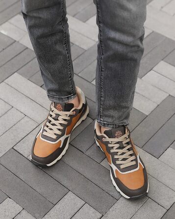 ARRIGO BELLO Кросівки чоловічі для активного відпочинку, роботи та хайкінгу, легкі, розмір 41-46, колір коричневий