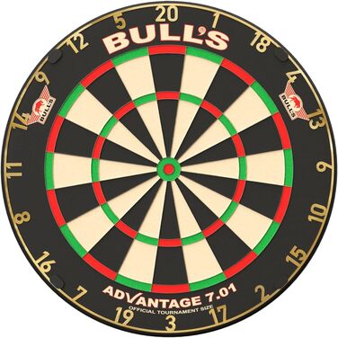 Дартс Bull's Advantage 701 професійний, преміум африканський сизаль, офіційний турнірний розмір, ультратонкі дроти, довговічний, легкий монтаж