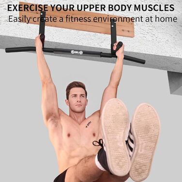 Дисплей для кріплення до стелі, турнік для дому, фітнес, балка, кріплення до балок, проста установка, ширина перекладини 106,7 см, дерево