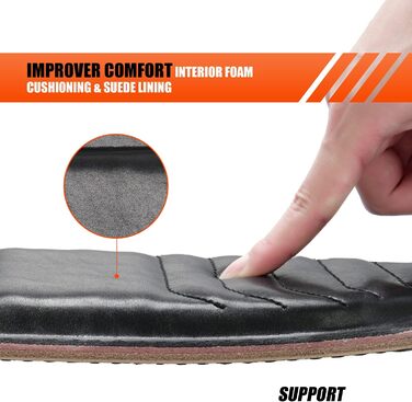 Пумaш для підйому важкості з натуральної шкіри, підтримка попереку, для пауерліфтингу та важкої атлетики, чорний (L)