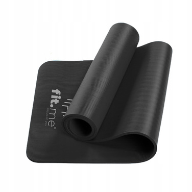 Килимок для фітнесу Fit.Me, 182 см x 60 см, чорний