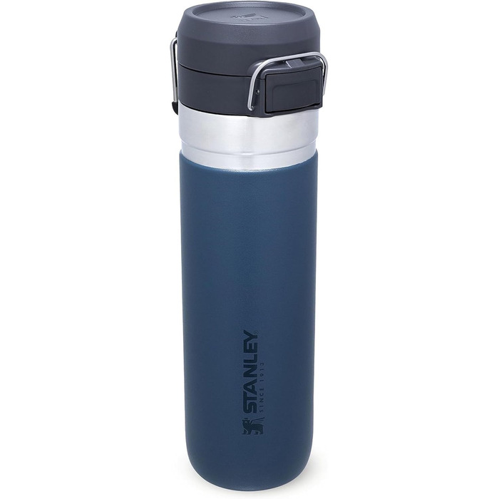 Термобутилка Stanley Quick Flip з нержавіючої сталі, 7+ годин холоду, BPA-free, герметична, для води, з кришкою-дозатором, придатна для миття в посудомийній машині