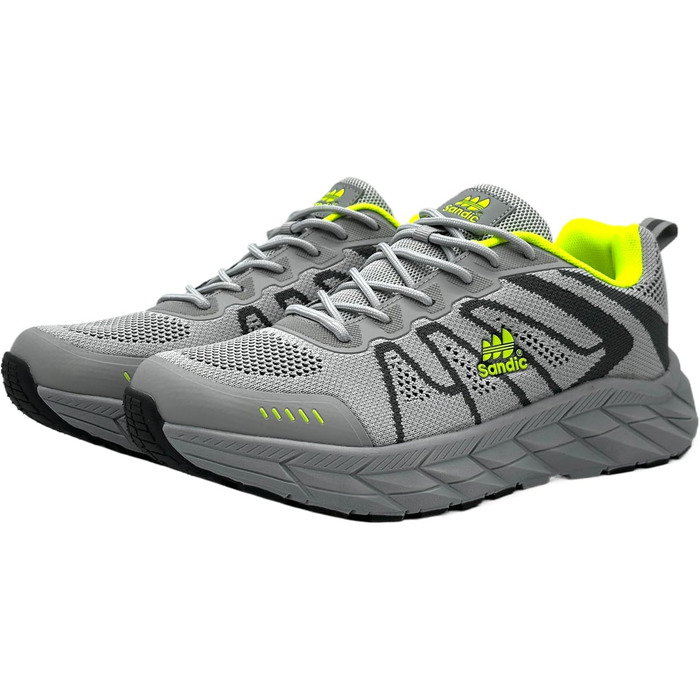 Легкі та дихаючі спортивні кросівки для чоловіків та жінок. Кросівки для бігу, сірі та зелені (38 EU)