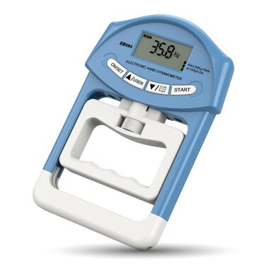 Електронний динамметр Kuptone 90 кг / 200 фунтів, посилення хватки, 19 наборів плат, блакитний