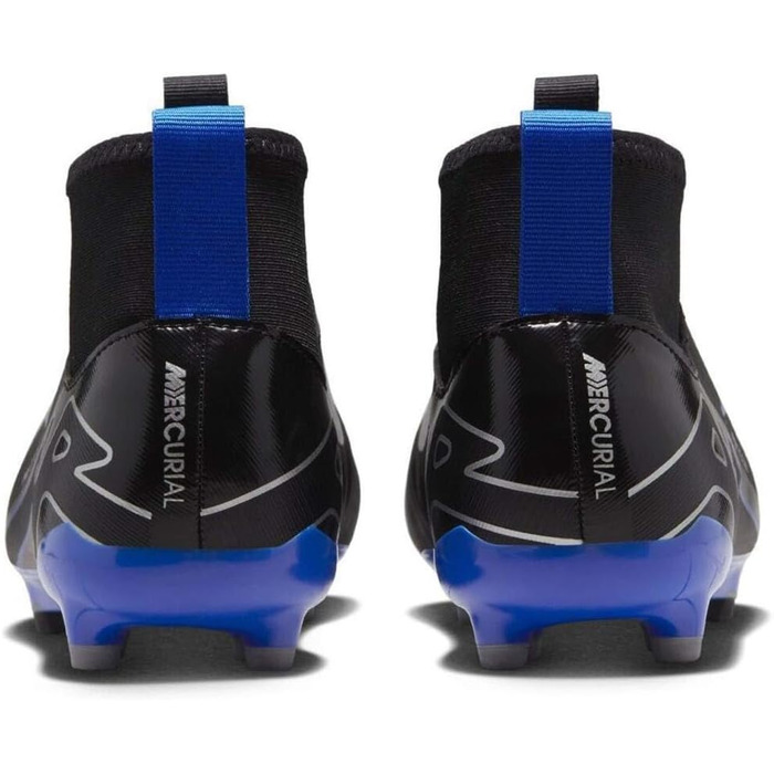 Дитячі футбольні бутси Nike Zoom Superfly 9 Acad FG/MG, 38 EU, чорно-синьо-сірі